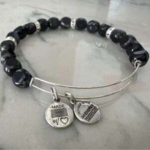 Alex and Ani Black Beaded Energy-Infused Bracelet